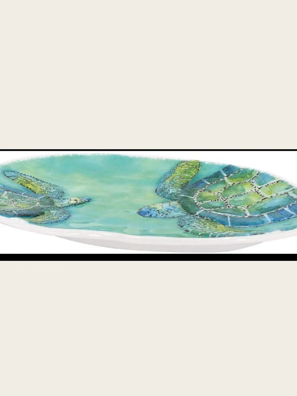DEI Sea Turtle Melamine Oval Platter!